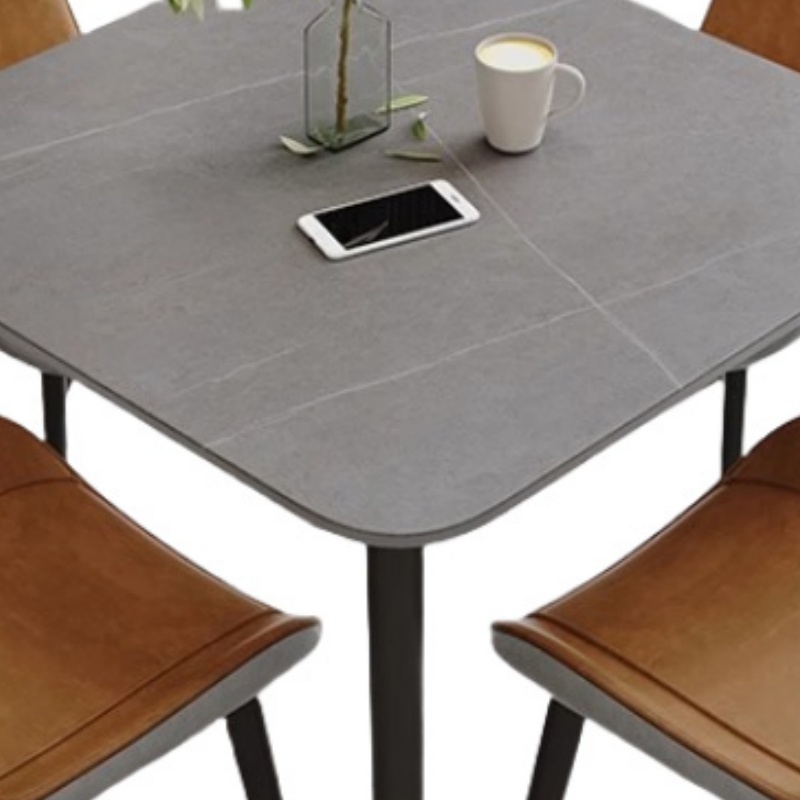 宜掌柜 岩板餐桌 一桌四椅 套高清大图