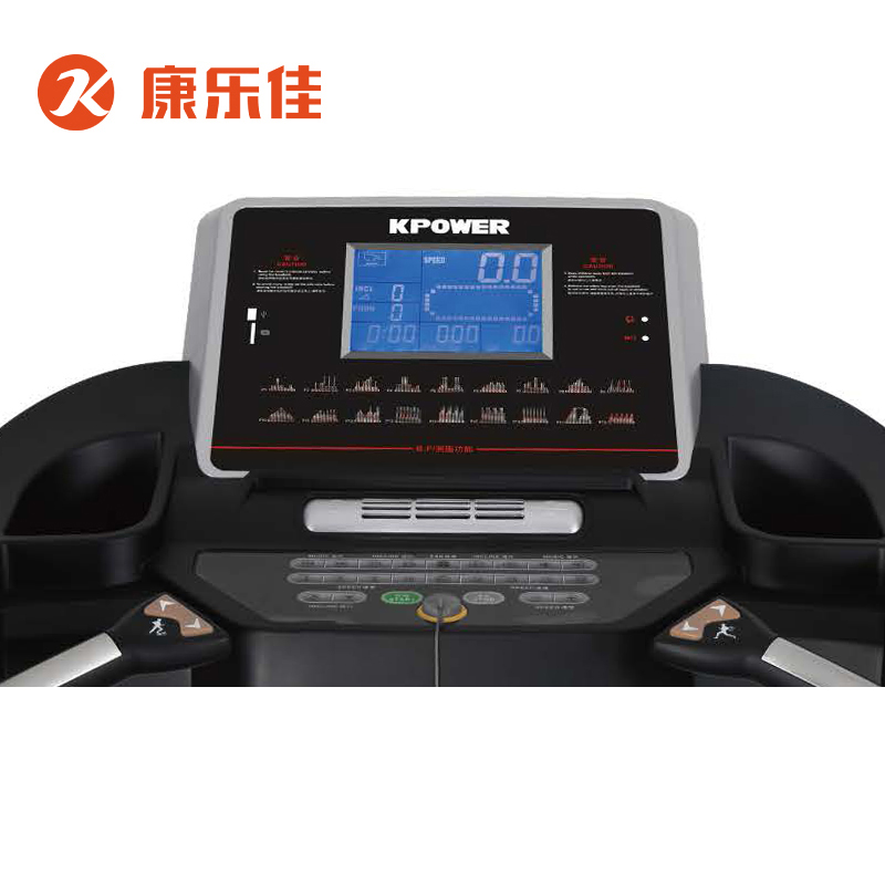 康乐佳K355A-A电动跑步机健身房商用大跑台K355D-B/C高清大图