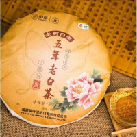 中茶 福鼎白茶蝴蝶牌茶叶2019年五年陈老白茶5220白茶饼357g饼
