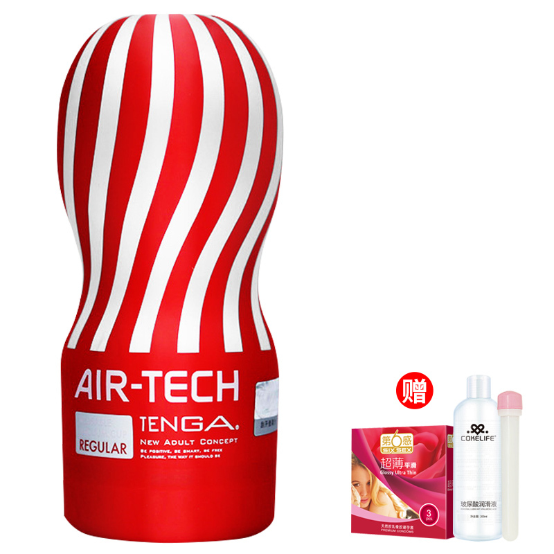 TENGA日本进口AIR-TECH反复使用型ATH-001R真空飞机杯红色标准型男性系列男用成人情趣用具自慰器
