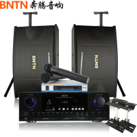 奔腾(BNTN)家庭影院卡拉OK专业音箱KTV音响套装 K歌无线麦套装大功率功放8200配OK450