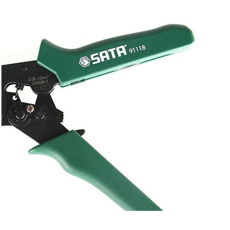 工具库 世达SATA 自调式欧式端子压接钳7寸 91118