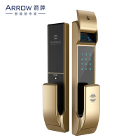 箭牌(ARROW) 推拉指纹锁密码锁智能锁防盗门锁 家用防盗门锁 电子密码锁 305香槟金