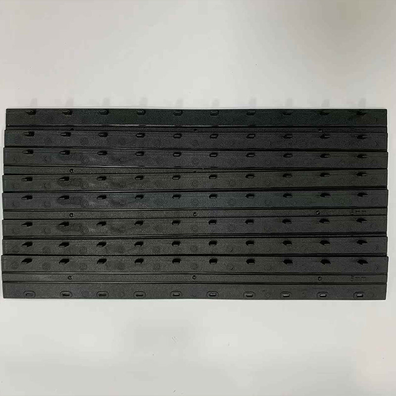 BJT 10孔装订夹条黑色塑料夹边条塑料压条 30MM(50支/盒)高清大图