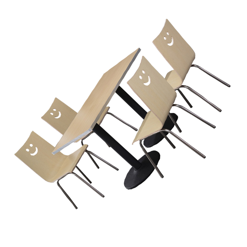 汐餐桌一桌四椅套高清大图