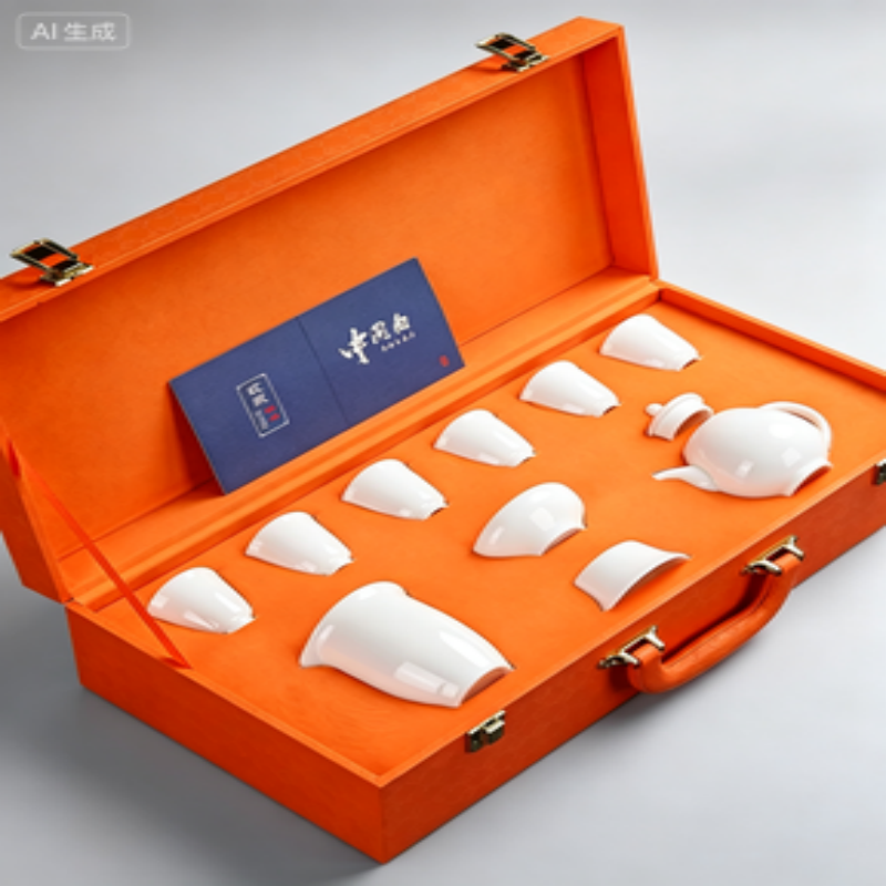 拓牌10头亮光羊脂玉 (茶壶)高清大图