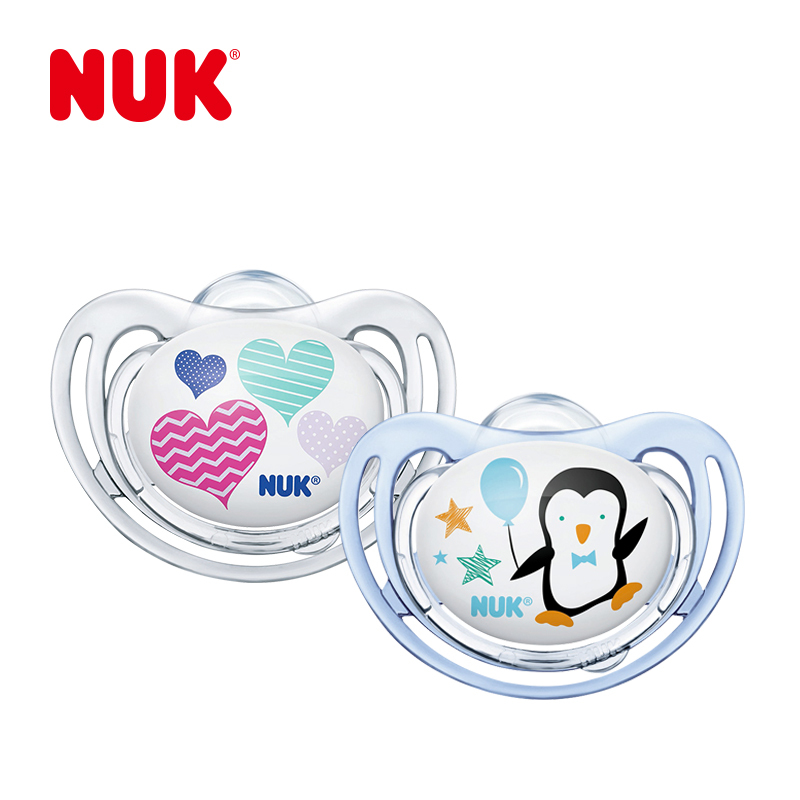 NUK舒适型安抚奶嘴(0-6个月)花型随机