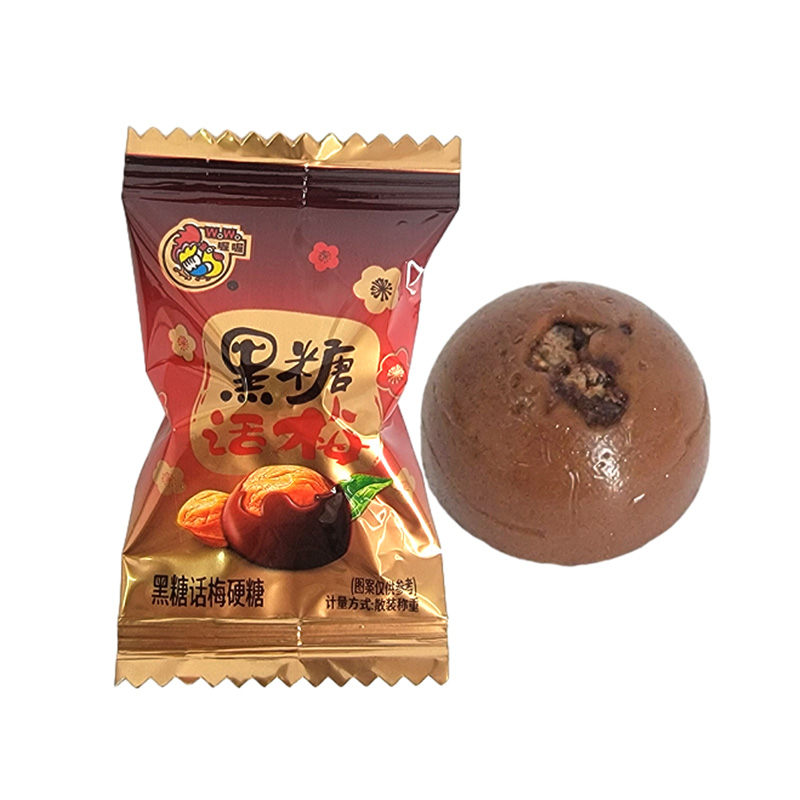 喔喔黑糖话梅硬糖散装250g婚庆结婚喜糖年货午后休闲零食品高清大图