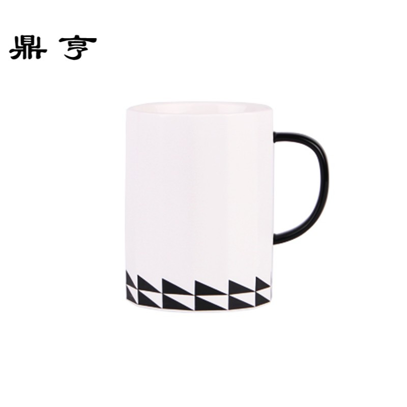 鼎亨北欧马克杯带盖勺咖啡杯子陶瓷简约大容量ins茶杯办公室文艺