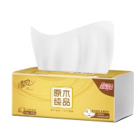 清风抽纸原木纯品金装3层120抽装箱24包*3箱卫生纸面巾纸家庭餐巾纸巾