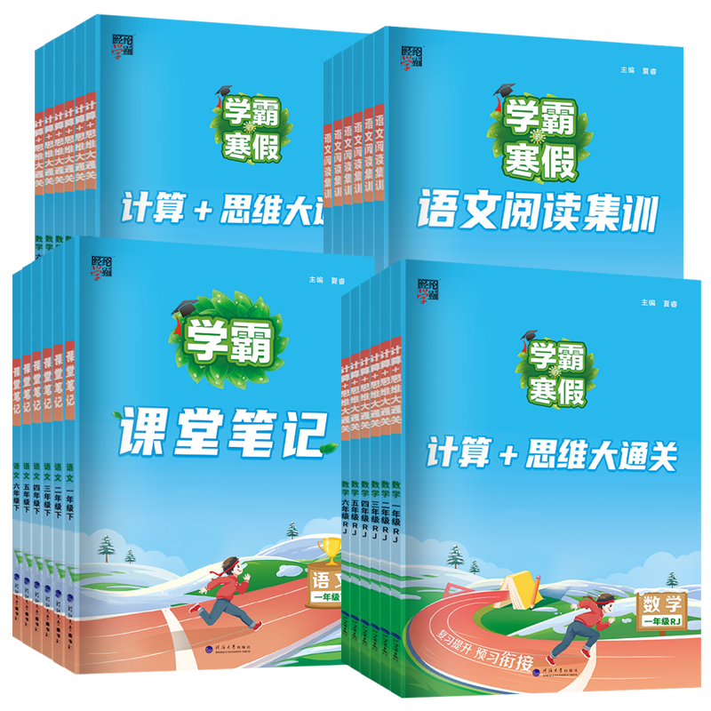 [数学]计算思维大通关 苏教版 小学六年级 [正版]2024学霸的寒假衔接作业一二三四五六年级上下册人教北师江苏教版语文
