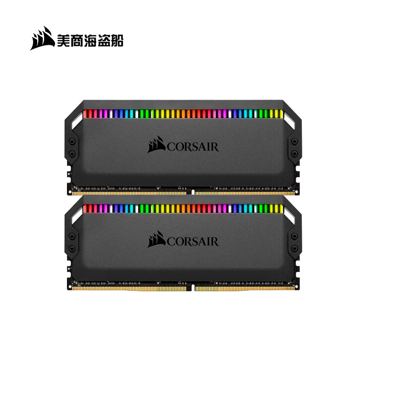 美商海盗船(USCORSAIR)32GB(16G×2)套装DDR4 4000 台式机内存条 统治者铂金CMT RGB灯条高清大图