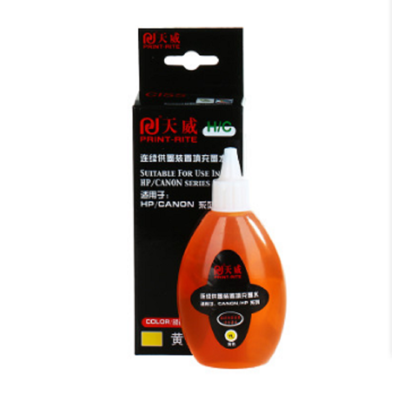 天威(PRINT-RITE)YL100ML 黄色墨水(单位:支) 佳能惠普通用墨水