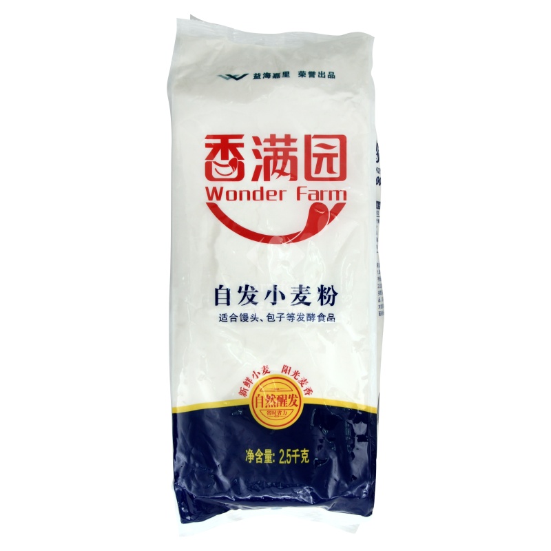香满园自发粉2.5kg面粉味道好,包装好,发酵-苏宁易购