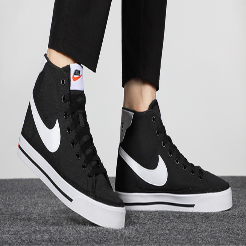 耐克板鞋男22春季新款男士休闲鞋经典运动鞋高帮帆布鞋dd0162001