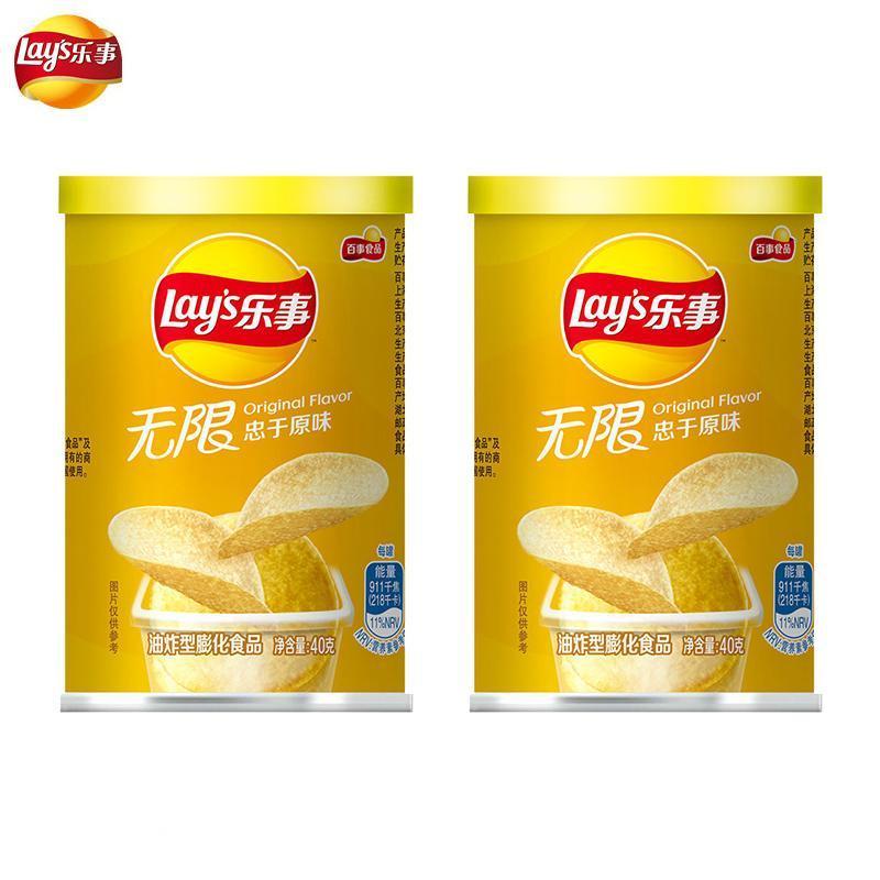 乐事 薯片桶装 40g*8桶 黄瓜味高清大图