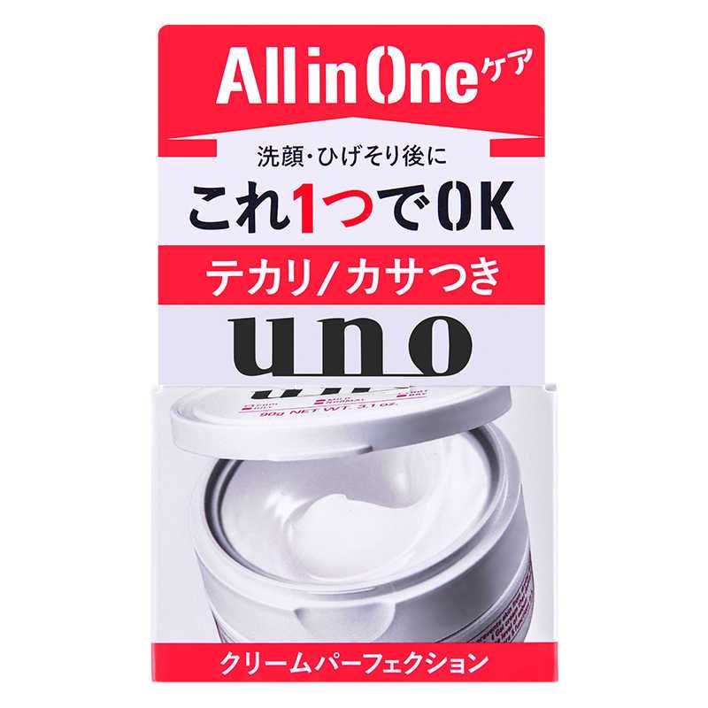 日本UNO吾诺男士完美面霜多效五合一保湿霜90g图片