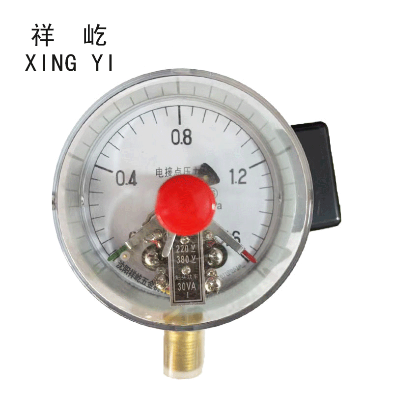 祥屹+磁助电接点压力表检测定制型+YXC100+块 0-1.6Mpa