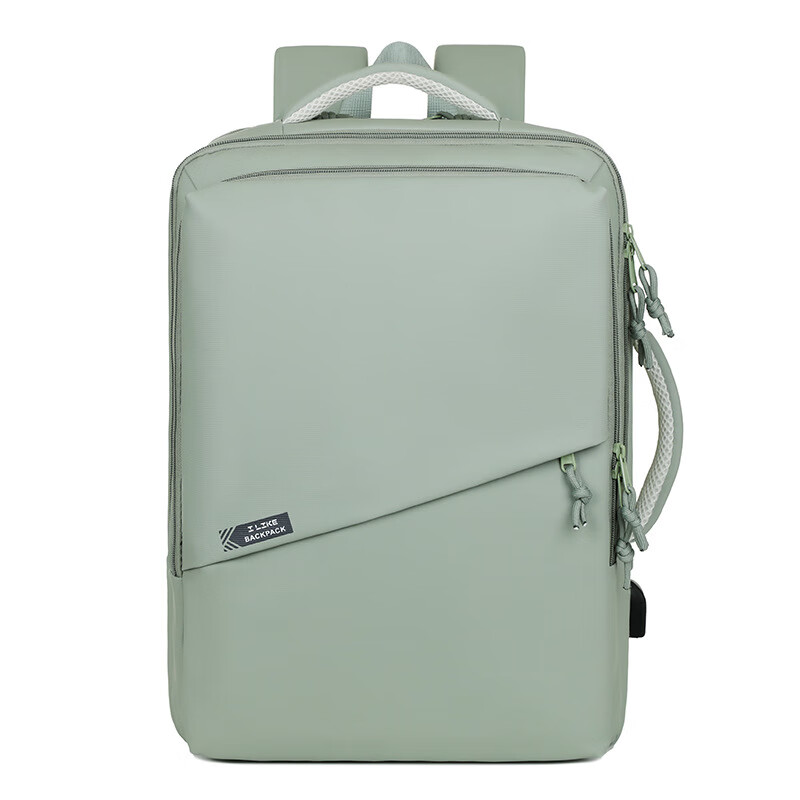 铁青高级大容量双肩电脑包J45 个 绿色