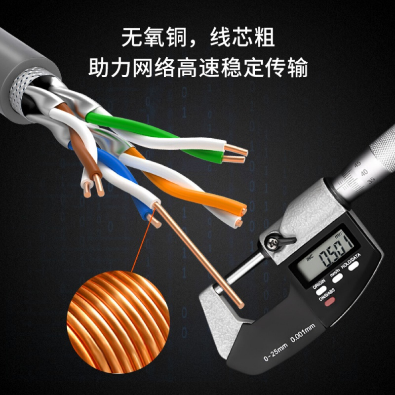 博扬(BOYANG)BY-SP6305六类网线室内双屏蔽4对双绞线CAT6类0.57线径千兆网线POE供电监控线305米