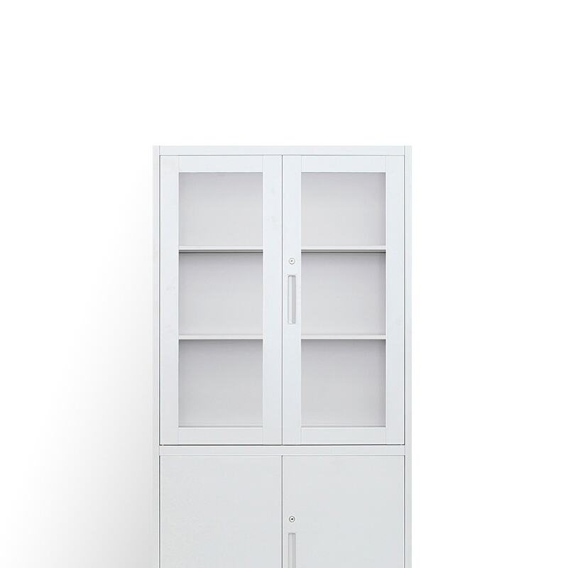 花城办公玻璃文件柜厚款 1850*900*500mm(仅限烟台五区区内配送)高清大图