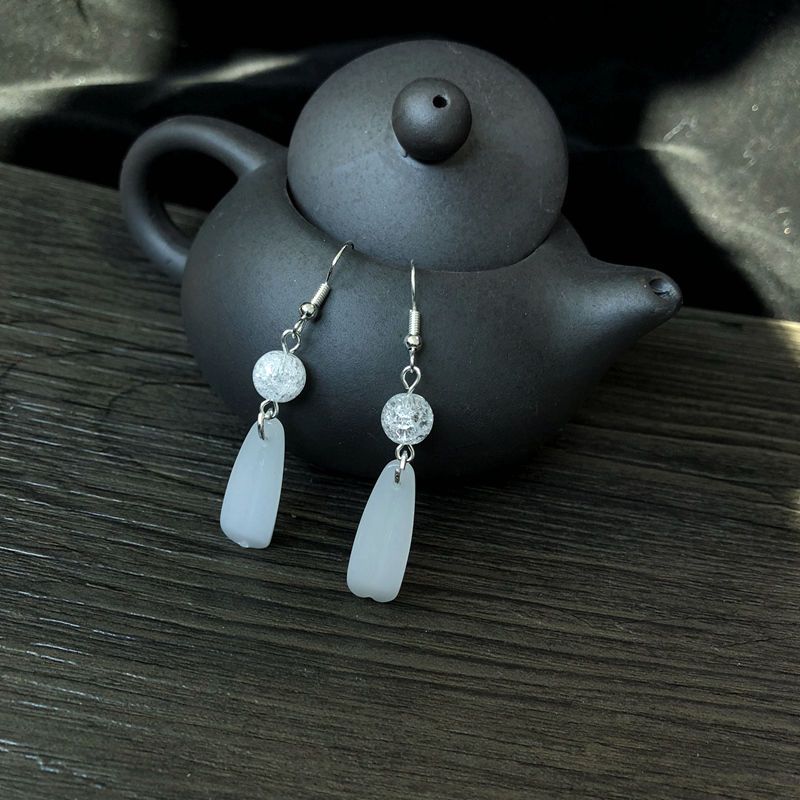 古风饰品女无耳洞耳环汉服耳饰古装长款耳坠古典流苏耳环耳钩耳夹素雅