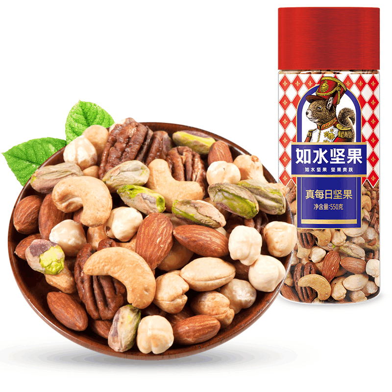 如水蜜饯坚果果干休闲零食 如水真每日坚果550g图片