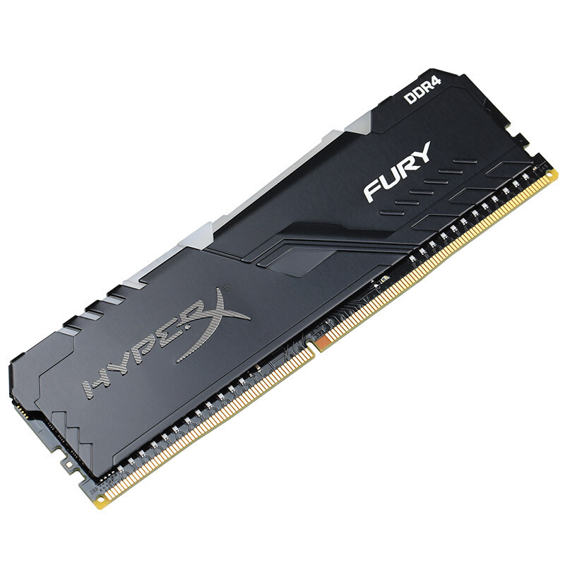 金士顿(Kingston) DDR4 2666 16GB 台式机内存条 RGB灯条 骇客神条 Fury雷电系列