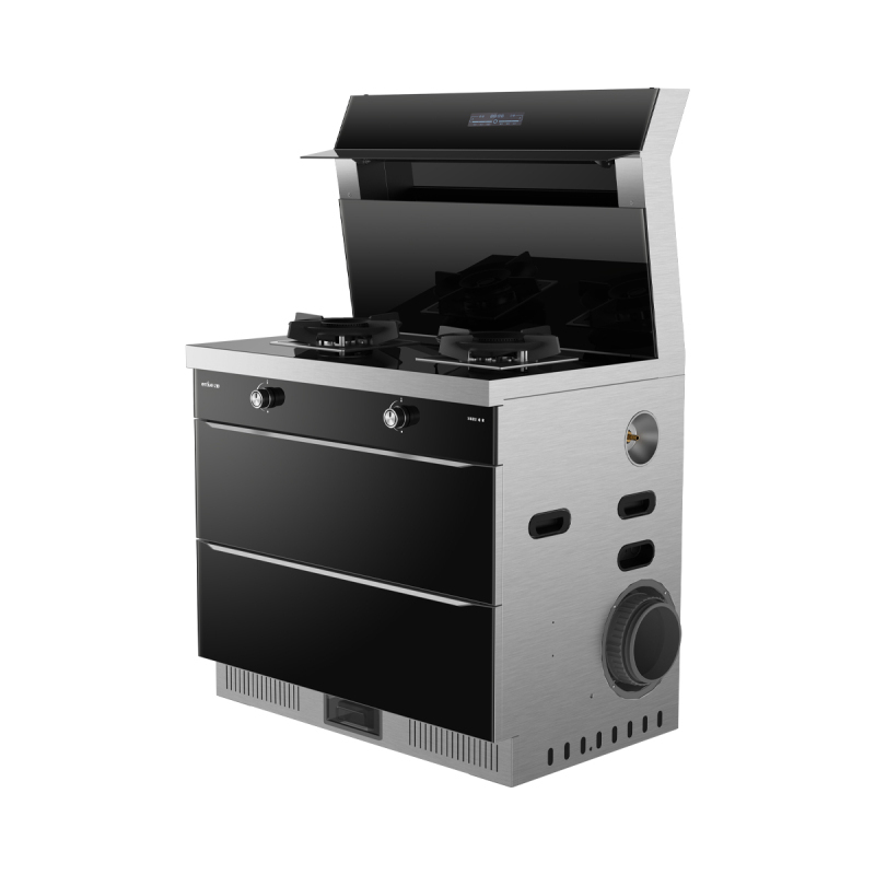 亿田 entive J05X 集成灶 消毒烘干柜 储物柜 油烟机 5.0Kw大火力 集成灶一体灶家用消毒(液化气)