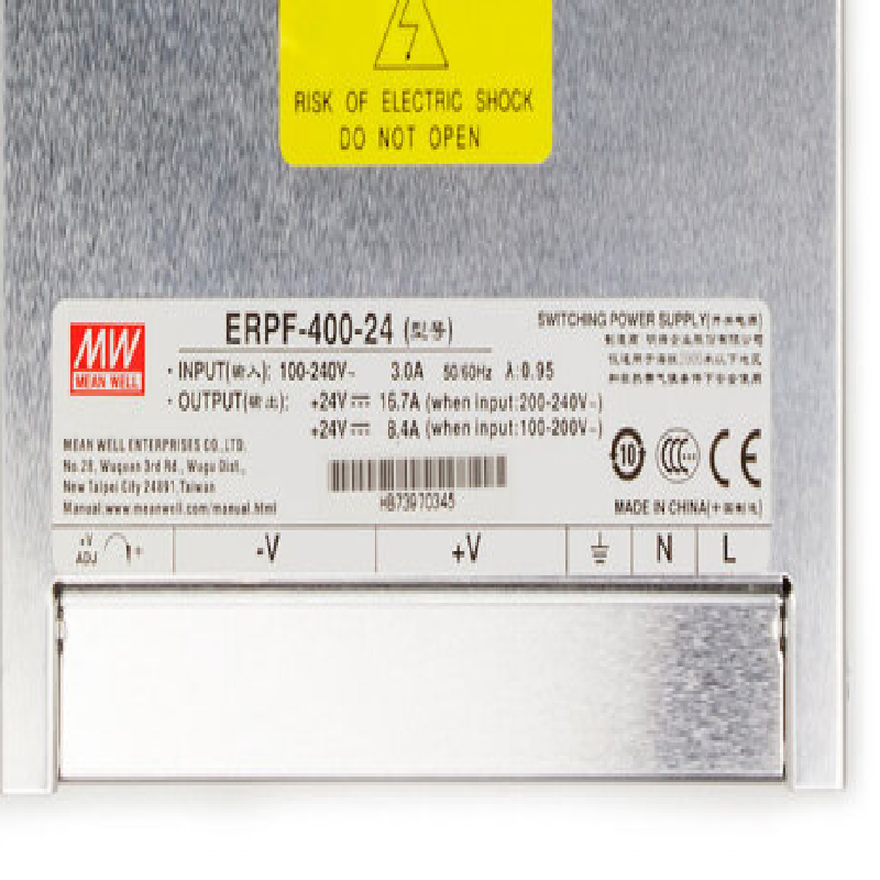 台湾明纬ERPF-400防雨开关电源(400W左右) ERPF-400-24 24V16.7A/