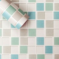 pvc自粘墙纸壁纸厨房卫生间防水浴室砖纹马赛克墙贴瓷砖贴纸时尚创意自粘墙纸平面墙贴家装主材PVC墙纸