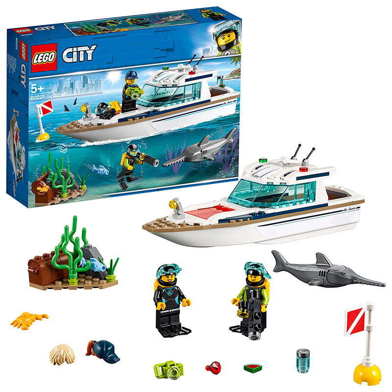 LEGO乐高城市系列阳光潜水游艇60221 男孩女孩5岁+生日礼物 玩具积木