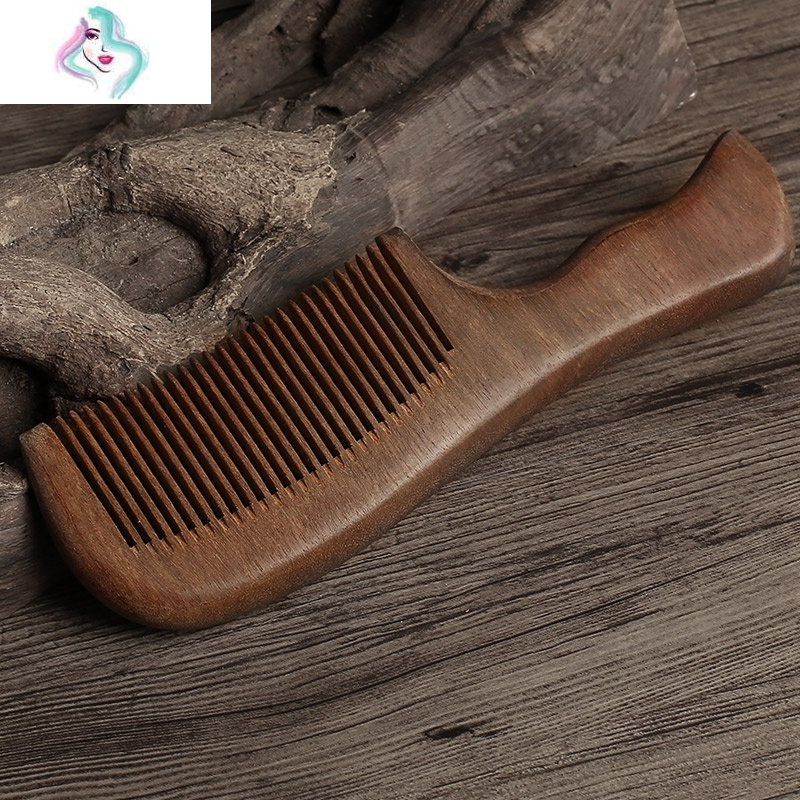 檀香木女卷发天然木梳男家用防静电按摩头部经络造梳子