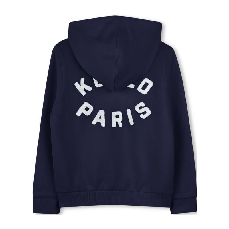 高田贤三(Kenzo)男童长袖棉质连帽拉链运动卫衣外套秋冬款