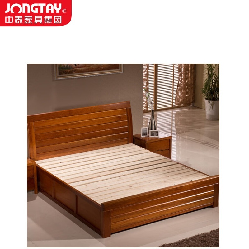 中泰(jongtay)双人床1.8米板式床加厚现代简约公寓宿舍卧室家具 J-YQDZ07高清大图