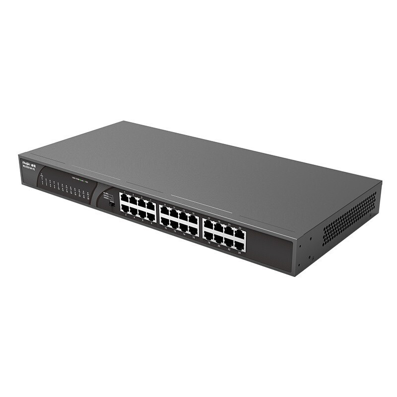 锐捷(Ruijie)24口百兆交换机非网管接入交换机RG-ES124 V2