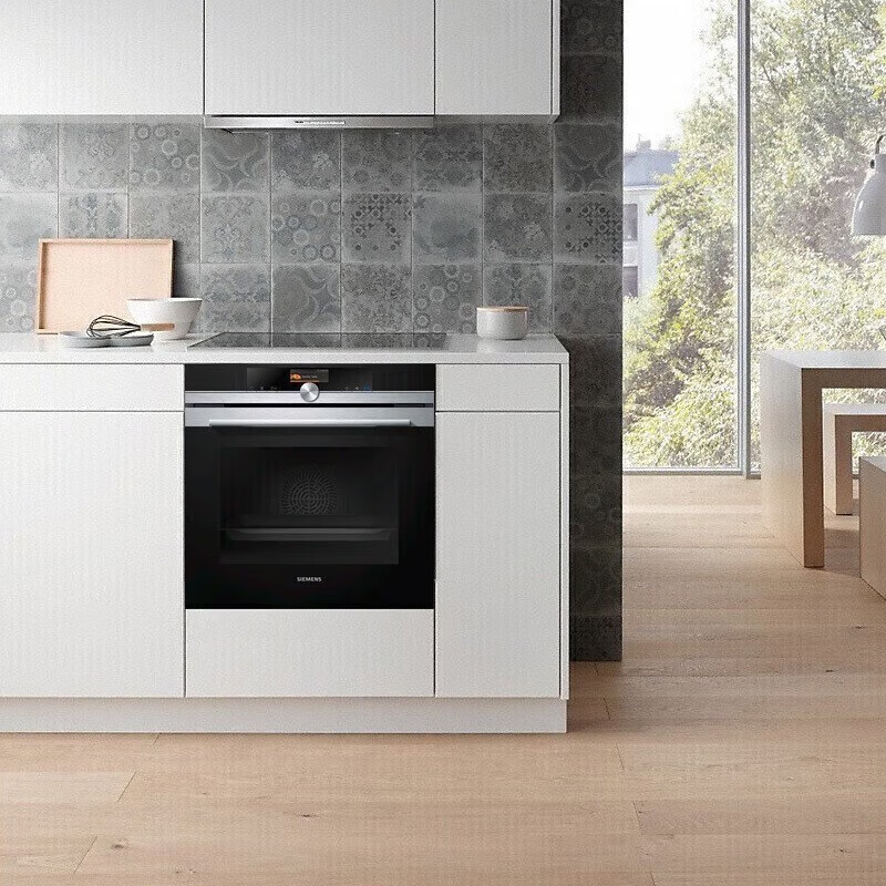 西门子 HB676GCS1W 71L 德国原装进口 大容量烤箱蒸饭柜高清大图