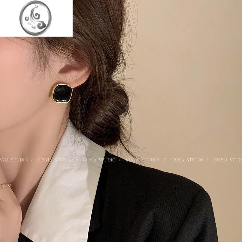 JiMi法式复古耳环女耳钉轻奢小众设计感2023新款气质高级耳饰耳夹