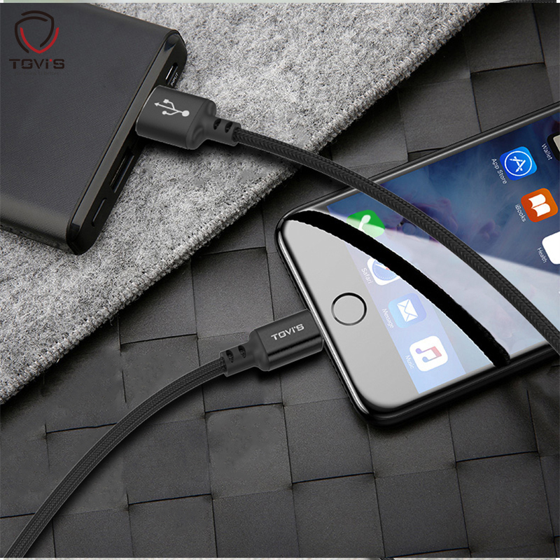 TGVI’S iphone7/8/6s/X数据线1米 MFI认证 苹果手机充电器线USB连接线 黑色