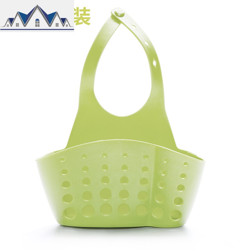 厨房浴室收纳架水沥水小挂篮蓝塑料杂物盒筐框家用的放装菜篮子 三维工匠收纳篮