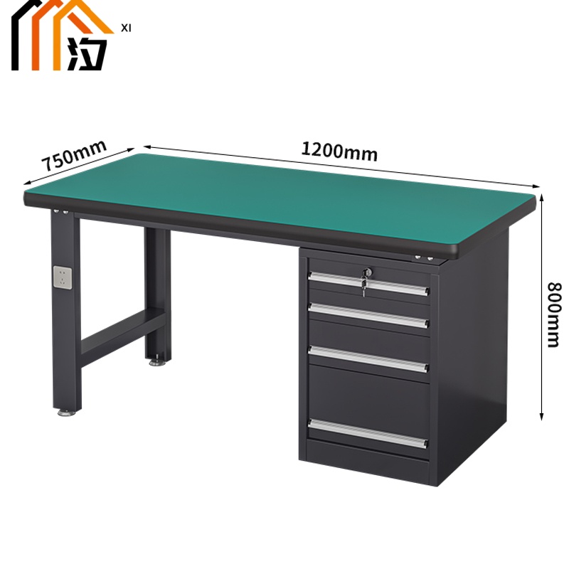 汐重型钳工操作台 工具桌120cm张