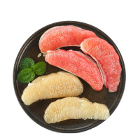 福建琯溪蜜柚1红1白 红白配共2个 单果750-1200g 亲多多柑橘