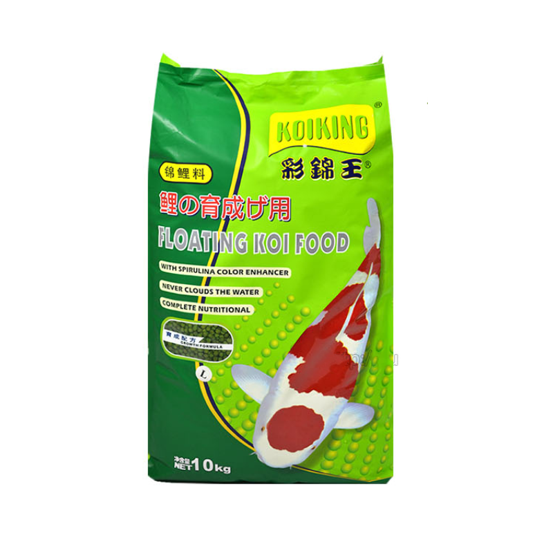 彩锦王御鳞锦鲤鱼饲料鱼粮鱼食育成增色增体鱼食螺旋藻上浮颗粒 彩锦王育成饲料454g小粒