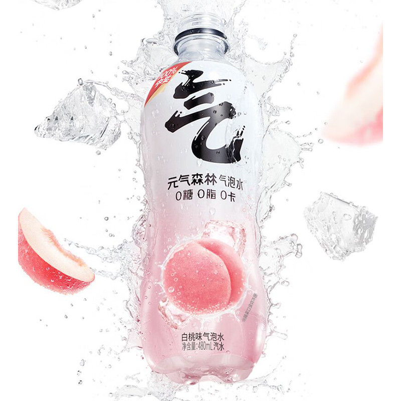 元气森林苏打气泡水白桃味480ml15