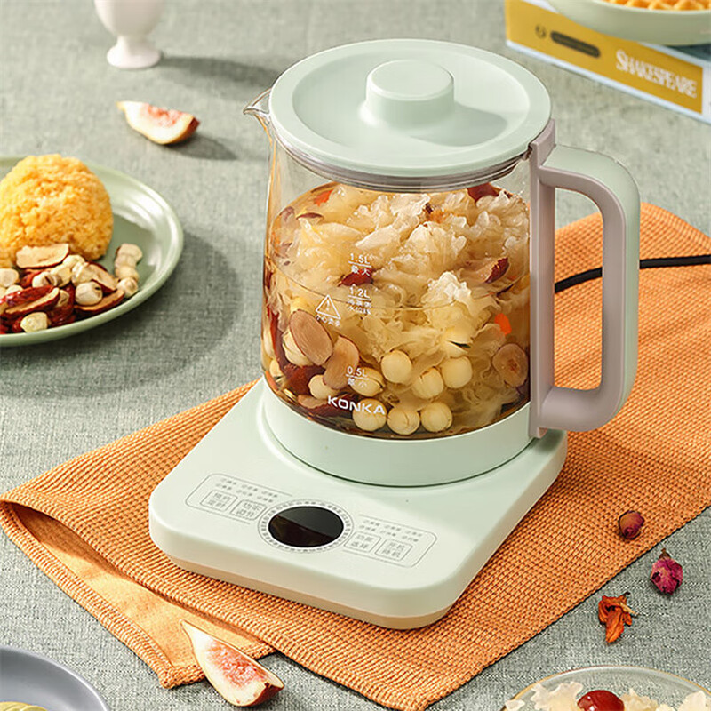 康佳(KONKA) 高硼硅玻璃 智能恒温1.5L养生壶KYSH-1505-M