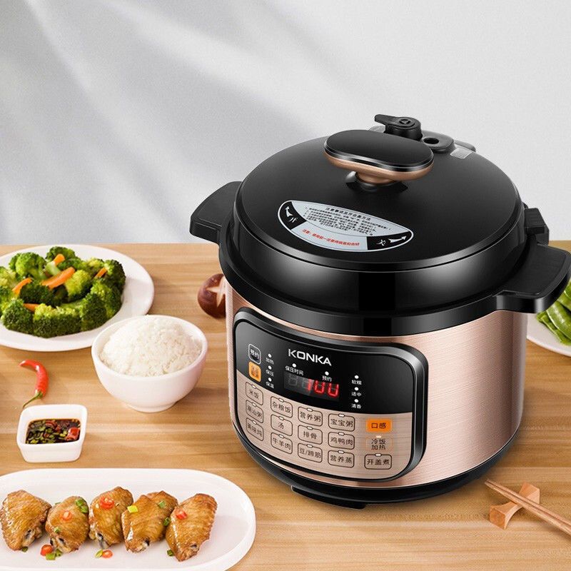 康佳(KONKA) 电压力锅KPC-51ZS20 机械版15大功能特色烹饪5L高压锅