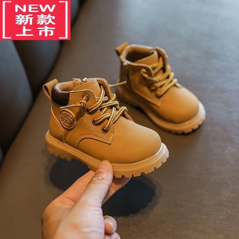 可莉允宝宝鞋子男童婴儿学步鞋软底一岁半小童靴子女秋款加绒二棉鞋冬季图片