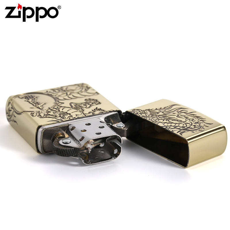 [苏宁自营]Zippo原装进口美国正版防风打火机 四神之白虎青龙中国四神兽zppo