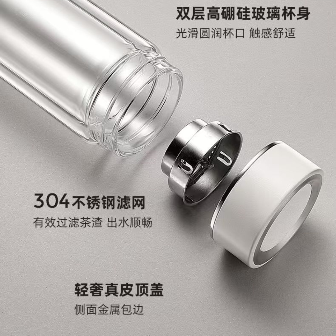 富光(FUGUANG)G2061-SH-320正泰双层玻璃杯黑色320ml(单位:只)高清大图