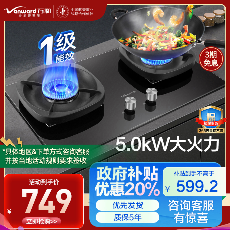万和(Vanward) 天然气燃气灶 JZT-G6L50